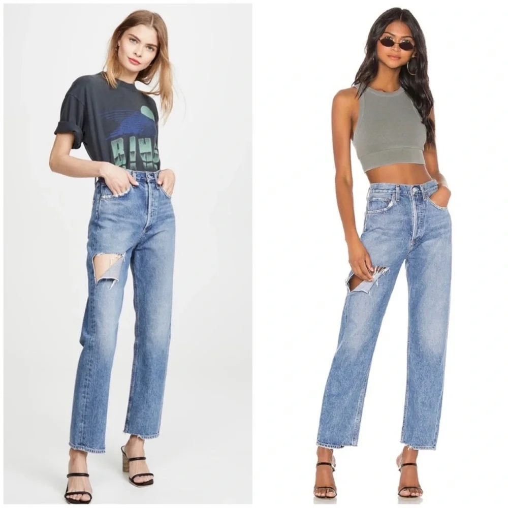 AGOLDE 90s Mid Rise Loose Jeans - Portal